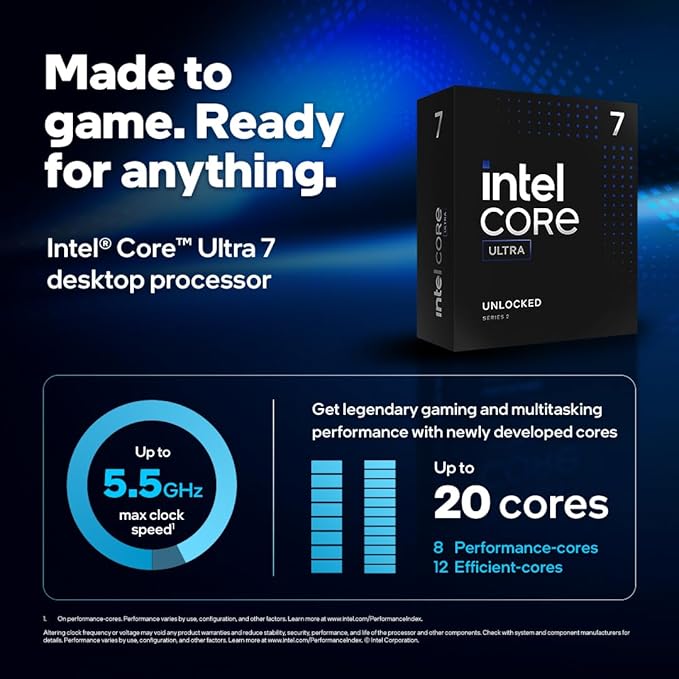 Intel® Core™ Ultra 7 Processor 265K (30M Cache- up to 5.50 GHz)