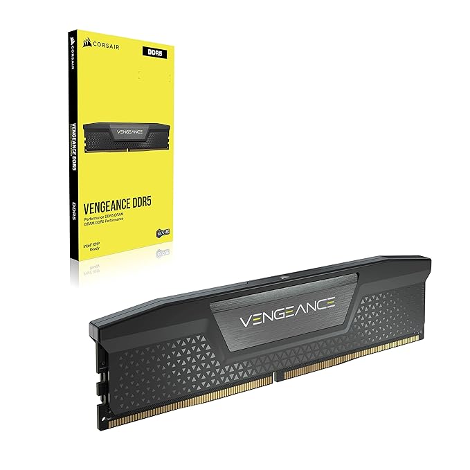 CORSAIR Vengeance 32GB RAM (1x32GB) DDR5 DRAM 5200MHz Memory Kit Black CMK32GX5M1B5200C40