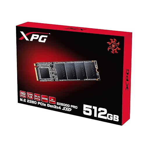 XPG Adata SX6000 Pro M.2 NVME 512GB PCIe Gen3x4 2280 Internal Solid State Drive/SSD, Read/Write speeds of up to 2100/1500 MB/s - ASX6000PNP-512GT-C Compatible with PC and Laptop