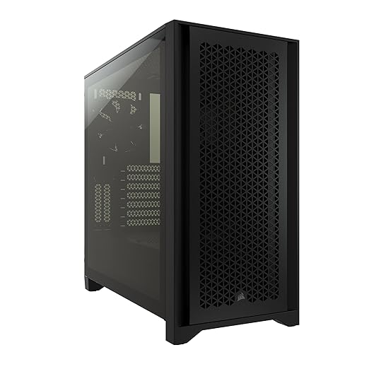 Corsair Tempered Glass, Alloy Steel 4000D Airflow Tempered Glass Mid-Tower ATX Case, Black