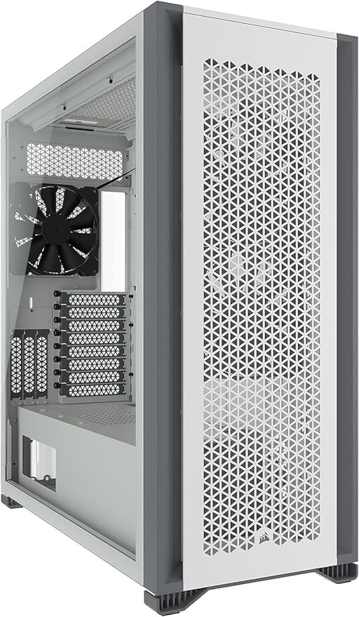 Corsair 7000D Airflow Full-Tower Alloy Steel ATX Computer Case/Gaming Cabinet - White - CC-9011219-WW