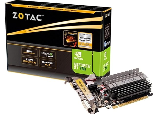 ZOTAC NVIDIA GeForce GT 730 4GB Zone Edition 4 GB DDR3 Graphics Card