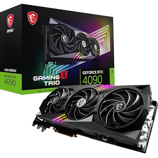 MSI Geforce RTX 4090 GamingXTrio 24G Graphic Card I Nvidia Geforce RTX 4090 Gpu|24 Gb Gddr6X 384-Bit Memory,|21 Gbps Speed|Pci_E Express 4 Interface|Upto 2610 Mhz|Torx Fan 5.0,Tri Frozr 3