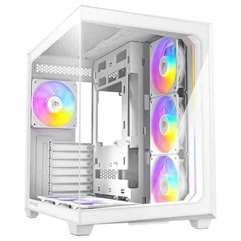 Deepcool CC360 ARGB Micro-ATX Gaming Case with 3 ARGB Pre- Installed Fans Mid Tower Cabinet  (White)