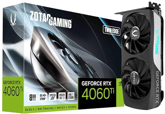 Zotac Gaming Geforce Rtx 4060 Ti Twin Edge 8Gb Gddr6 128Bit Pcie 4.0 Graphics Card With 2535Mhz Boost Clock, Spectra Lighting & 5 Years Warranty (3 Years Warranty + 2 Years Extended Warranty)