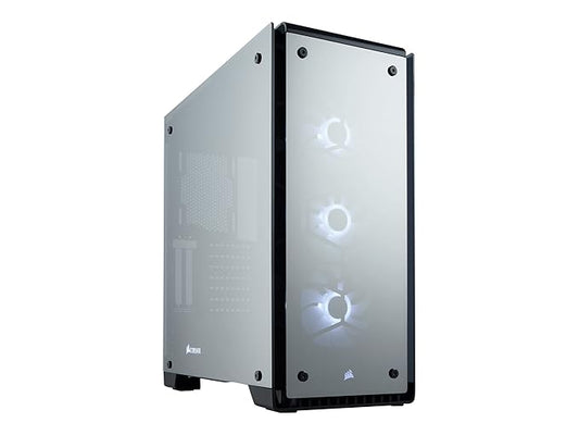 Corsair Crystal 570X RGB Mid-Tower Case, 3 RGB Fans, Tempered Glass - Mirror Black